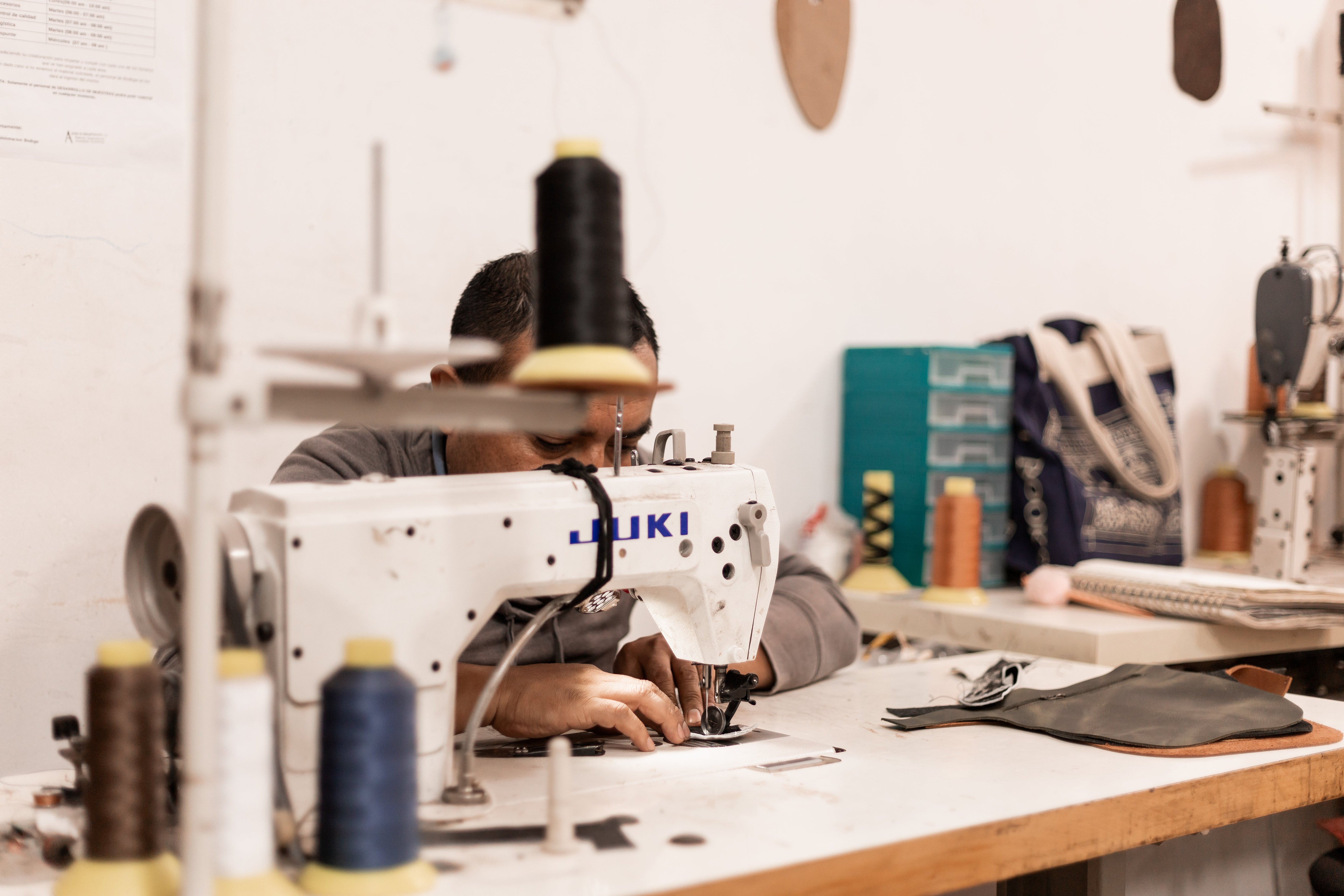 person sewing