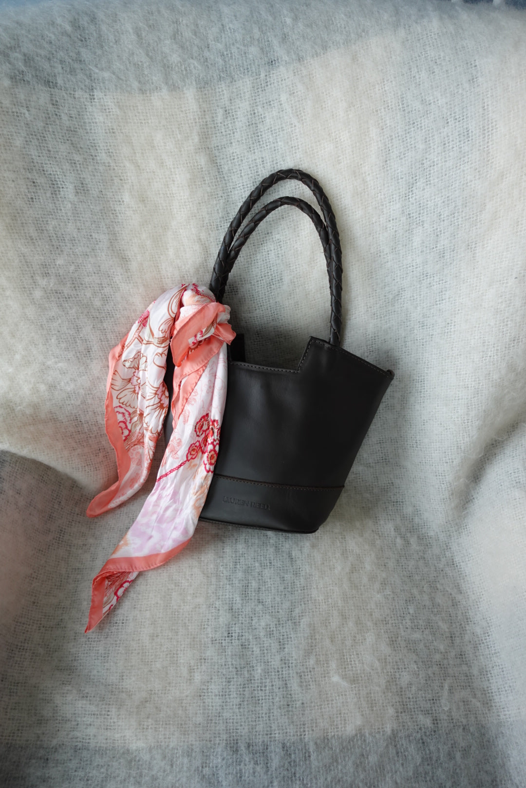 Mini carmen crossbody leather purse on quilt 