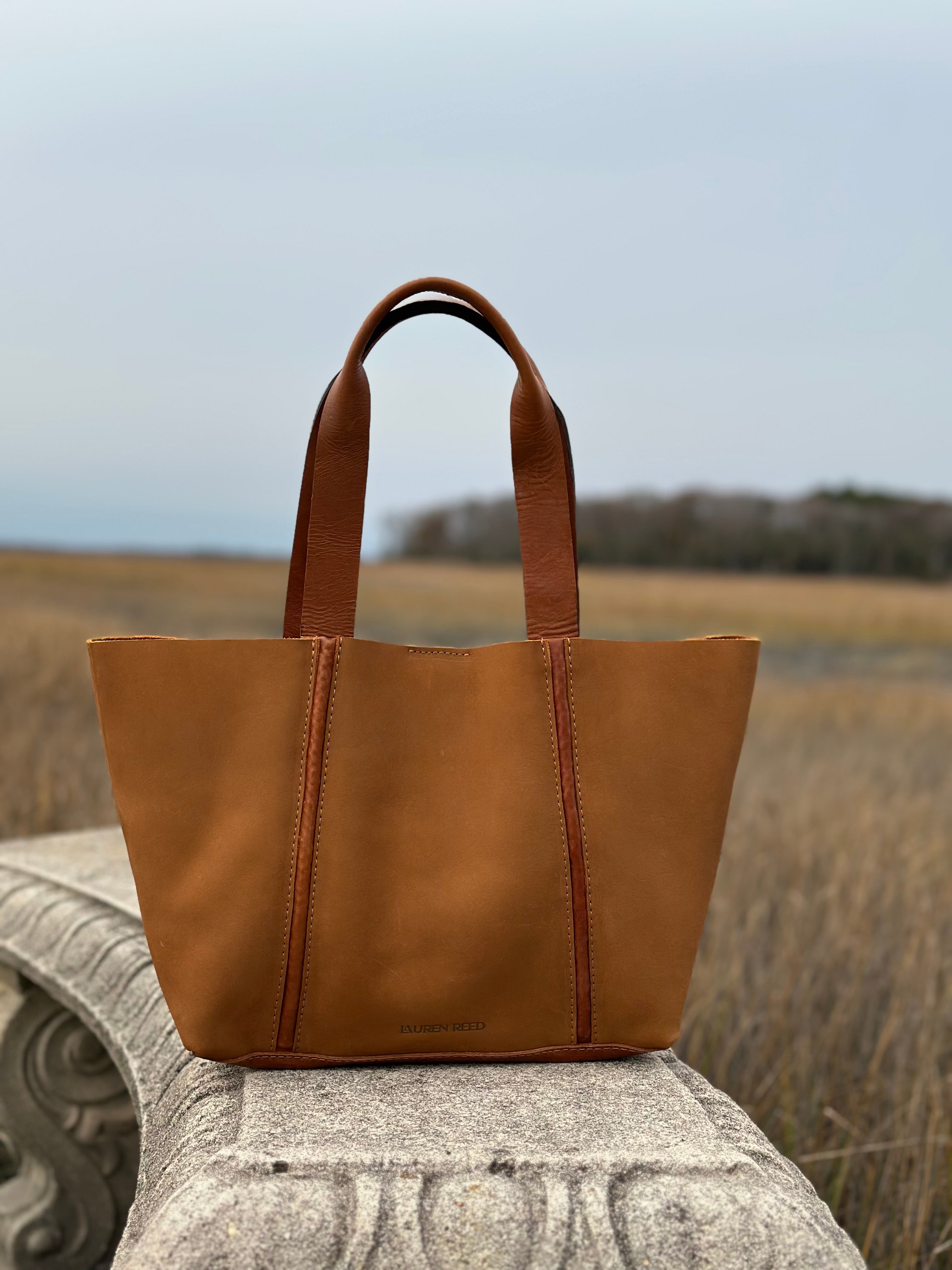 Coastal Fall leather purse 